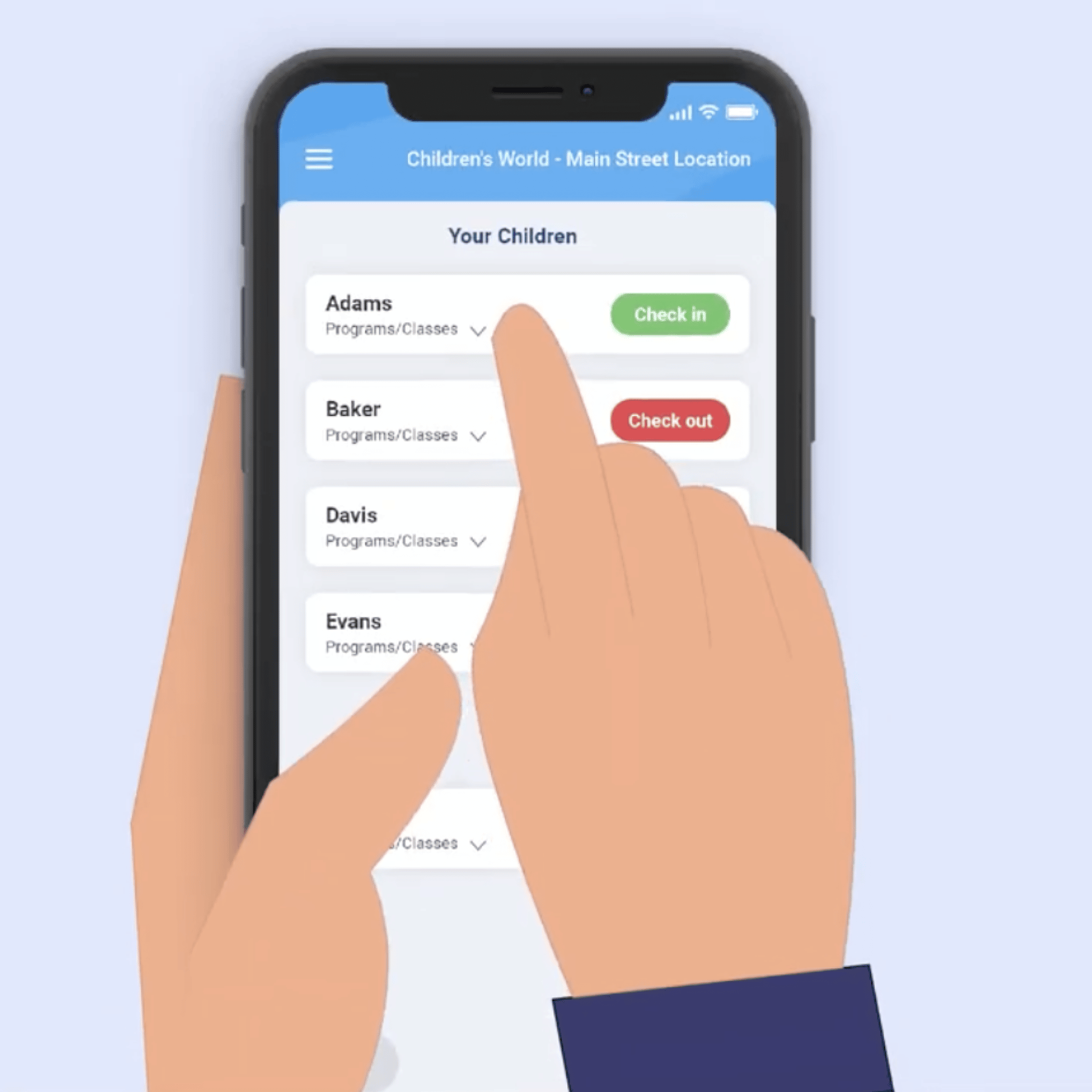 Contactless Child Check In App Childcare Software